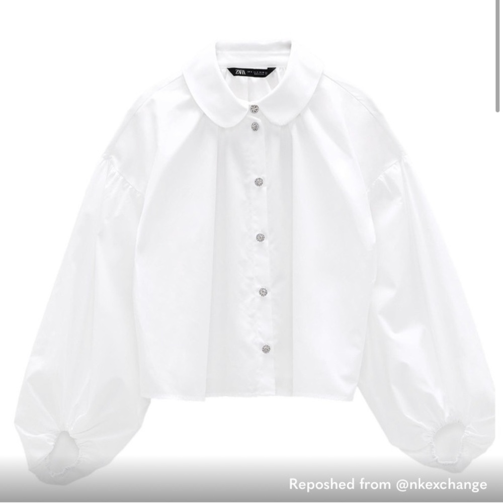White Jeweled Button Down Bundle! - image 2